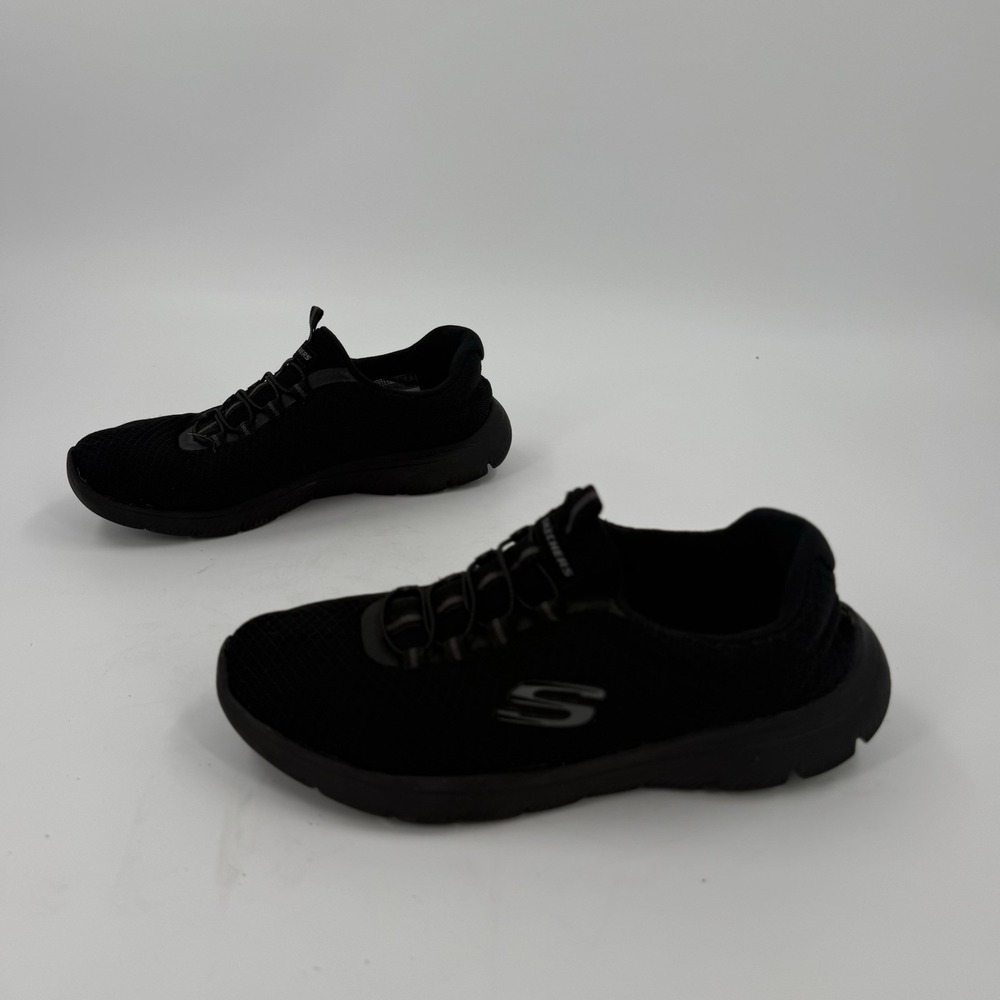 Skechers Women's 6.5 Black Memory Foam Athletic Walking Sneakers Comfort